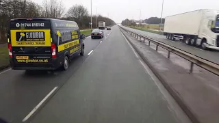 Van driver that doesn't like being overtaken by truck.