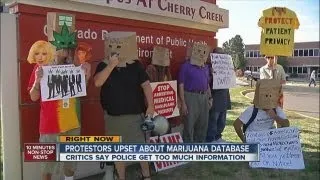 Marijuana patients protest over privacy