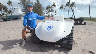 Meet the BeBot, a beach cleaning robot!