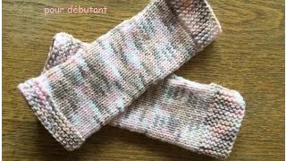 Tuto tricot facile mitaine pour débutants