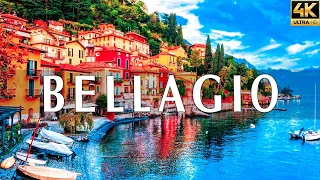 VOLANDO SOBRE BELLAGIO, ITALY 4K | Increíble paisaje natural hermoso con música relajante | VÍDEO 4K