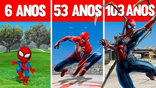 SOBREVIVENDO 103 ANOS COMO HOMEM ARANHA NO GTA 5