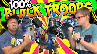 BLACK TROOPS ONLY! This was SO FUNNY in CLASH ROYALE