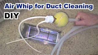 DIY Air Whip for Duct Cleaning - How to Make an HVAC Air Vent Cleaning Tool - Dual Whip Hoses