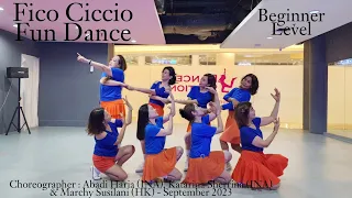 D'QUEENBEE |Fico Ciccio Fun Dance| LINE DANCE |Beginner|AbadiHaria, KatarinaSherrina&MarchySusilani
