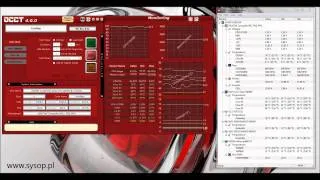 Intel Core 2 Quad CPU Q8300 2.50 @ 3.34GHz OC / CPU VCORE 1.22V - TEST - OCCT - www.sysop.pl