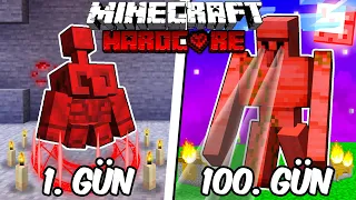 Hardcore Minecraft'ta KANLI GOLEM Olarak 100 Gün Geçirmemin Hikayesi...