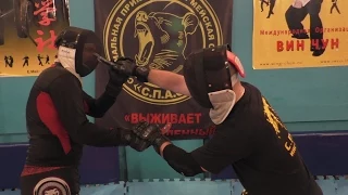 Спортивный электронный нож "С.П.А.С.": быстрая разборка! (knife fighting)