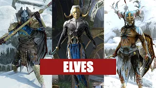 God of War Ragnarök All Enemies Elves - Full Bestiary with Finisher Moves