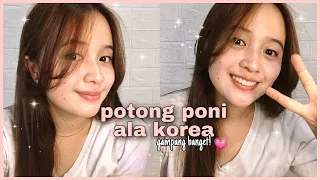 TUTORIAL POTONG PONI SENDIRI ALA KOREA | KOREAN SIDE BANGS