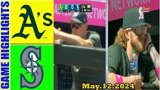 Seattle Mariners vs. Oakland Athletics  GAME HIGHLIGHTS (05/12/24)| MLB   Season 2024