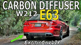 w212 E63 Carbon Diffuser Install