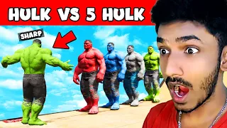 HULK VS 5 HULK - EPIC BATTLE - GTA 5 Tamil (GTA 5 Mods)