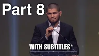 Khabib Hall Of Fame Speech | Khabib Thanks Coach Javier Mendes | Part 8