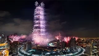DUBAI 2018 NEW YEAR FIREWORKS HD | Burj Khalifa Downtown Show