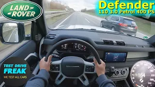 2023 Land Rover Defender 110 P400 AWD 400 PS TOP SPEED AUTOBAHN DRIVE POV