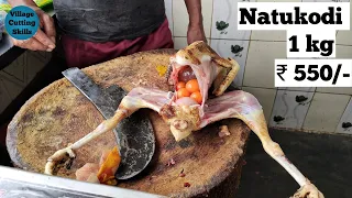 Country Chicken Cutting | Amazing natukodi cutting process | Village cutting skills | natukodi