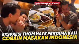 Disajikan Banyak Masakan Indonesia !! Reaksi Thom Haye Lihat Sate, Bakso dan Makanan Khas Indonesia