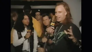 Faith No More - MTV Interview 1990.12.15 RIP Magazine Party 8Headbangers Ball Full HD Remastered)