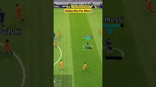 Messi 🔥🐐🥶| Crazy outside curl goal 🔥| Pes 2023 mobile