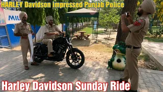 Harley impressed Punjab Police | Stopped By Police |  SundayRide | SuperBikes on the way Loud Flybys