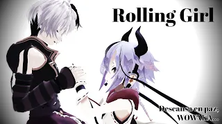 【MMD x VOCALOID 4 Cover Español】Rolling Girl【MEIKA Mikoto V5 & V4 Flower】