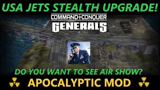 USA AIR FORCE SUPER STEALTH UPGRADE! Command & Conquer TM Generals Zero Hour 2023 Apocalyptic mod.