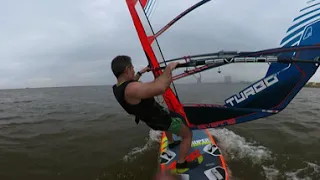 Amazing lightwind windsurfing in Jinshan/Shanghai (Insta 360 cam)