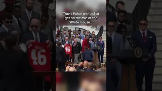 😂 Mahomes Playfully Halts Kelce: Funny White House Moment! | NFL Short #Shorts #sports #nfl #funny