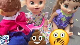 Baby Alive Doll has an accident at the playground.