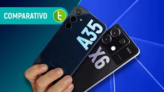 GALAXY A35 vs POCO X6: qual CELULAR tem o MELHOR CUSTO-BENEFÍCIO? | Comparativo