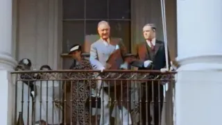 [4K, 60 fps, colorized] (1935) Only known footage of Roosevelt walking. White House Easter Egg Roll.