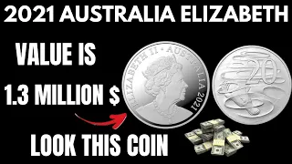 Hidden Treasure Unveiled: 2021 Australian 20 Cents Elizabeth Coin Worth a Million Dollars!