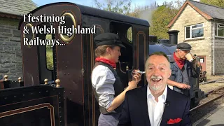1 train ride with Ffestiniog, Welsh Highland Railway, UK