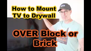 TV Mount Drywall over brick or block