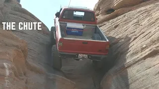 Wheeling My Toyota Pickup Up A Wall Called THE CHUTE In Sand Hollow Utah