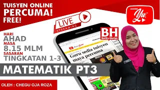 🔴 [LIVE] MATEMATIK TINGKATAN  1 ,  VENN, SET SEMESTA, PELENGKAP OLEH CHEGU OJA #16  #TUISYENPERCUMA