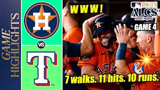 Rangers vs Astros FULL GAME 4 ALCS Highlights October 19, 2023 | MLB Postseason 2023