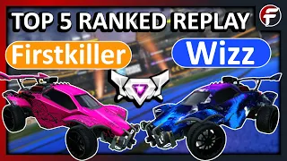 Firstkiller против Wizz | 5 лучших рейтинговых повторов | Ракетная лига серии 1 на 1