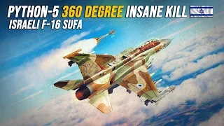 Israeli F-16i Sufa Vs Su-27 Flanker Dogfight | Insane Python-5 360 Degree Kill | DCS |