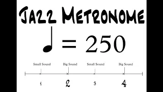 Jazz 2 & 4 Metronome BPM 250