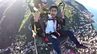 Funny Screaming Scared Paragliding Tandem Passenger