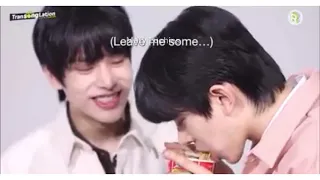 Watch the cute ENHYPEN members Eating Food and Snacks from Indonesia,Thailand and Spain