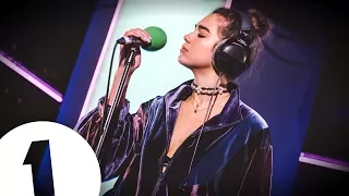 Dua Lipa performs a mash-up of Rollin and Did You See? in the Live Lounge