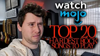 The TOP 20 HARDEST ROCK SONGS to Play on Guitar (according to WatchMojo)