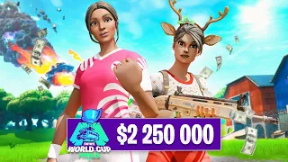 HOW WE WON $2.250.000 IN THE FORNITE WORLD CUP! (Fortnite WC Highlights Rojo)