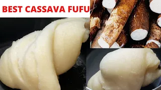 Original Cassava Fufu | Akpu | No Pounding | Fresh Cassava Fufu