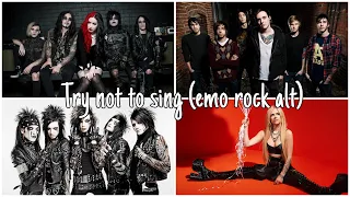 Try not to sing (emo, rock, alt etc) part 3 🖤