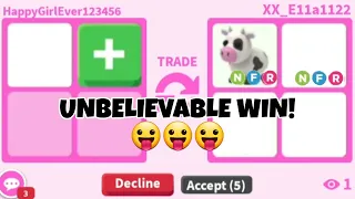 😱😛No Way! I GOT A VERY OLD HIGH VALUE NEON COW And ADDS For This + HUGE WIN TRADES FOR ALPACA!