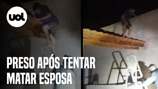 Polícia prende homem no telhado de casa durante uma emboscada para matar mulher no DF